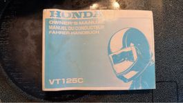 Honda VT125C Fahrerhandbuch okay Zustand