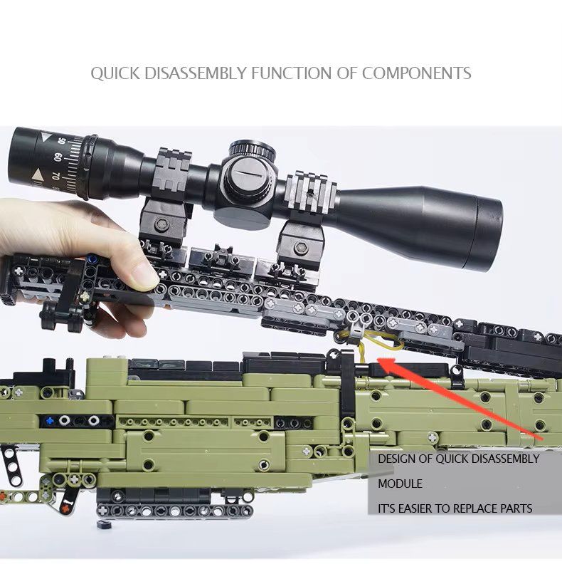 Lego Kit di costruzioni: Bausteinset Scharfschützengewehr – Usato da Zimmerwald venduto da Bimar 1