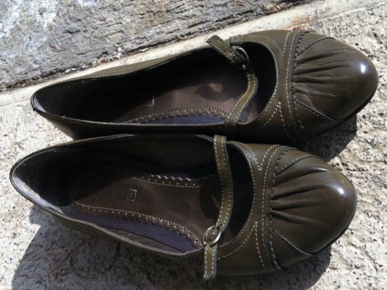 Damenschuhe: Ballerines vert olive 5th Avenue taille 37 tout cuir – Neu (gemäss Beschreibung) aus Coppet von Vanessamode 9