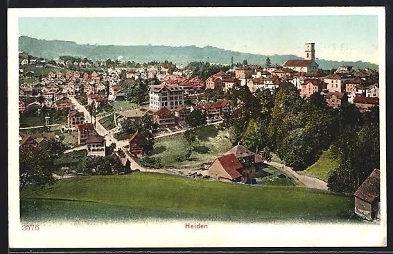 Cartoline postali: AK Heiden, Ort von oben aus – Usato da Berlin venduto da bartko-reher