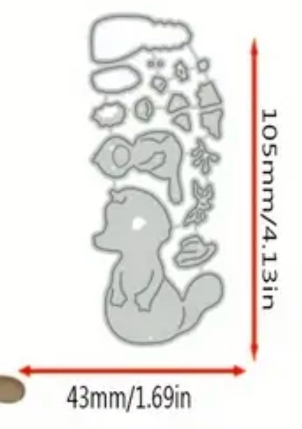 Sciablone: Schnabeltier Mutter und Kind - Stanzschablonen – Nuovo e nell'imballaggio originale da Frenkendorf venduto da jazzplatten 1