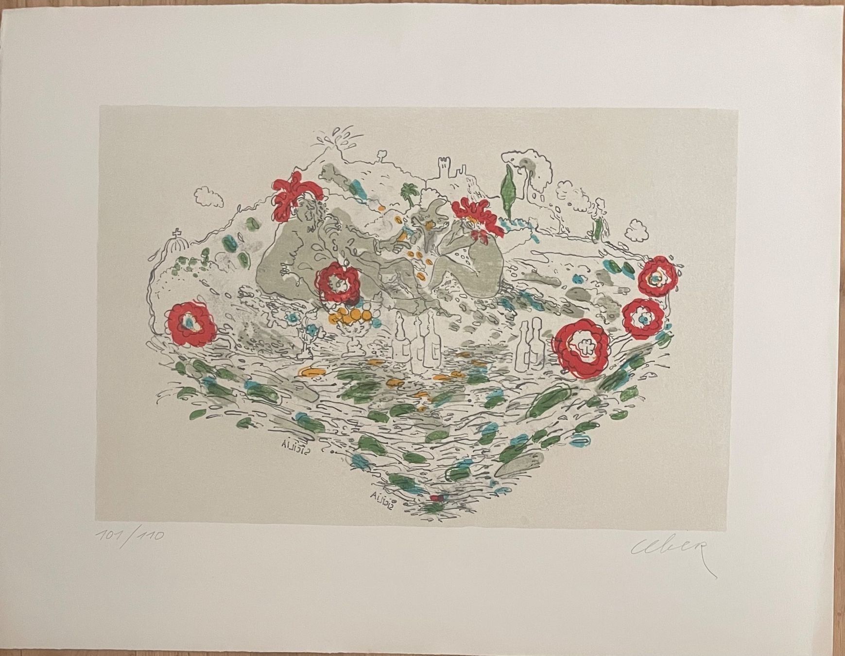 Grafica & Litografie: PAUL LEBER LITHOGRAPHIE SIGNIERT NUMMERIERT – Usato da Gersau venduto da grafik-kunst 3