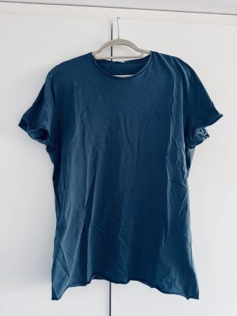FILIPPA K T-Shirt Grau/Blau Grösse L