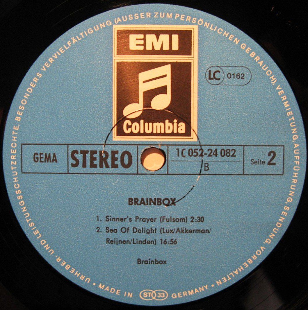 Dischi in vinile: BRAINBOX "Brainbox" 1969 GERMAN FIRST PRESS LP IN NEAR MINT! – Usato da Monthey venduto da Pingmub 4