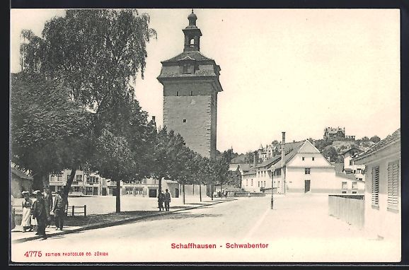 Cartoline postali: Schaffhausen, Schwabentor mit Strassenpa – Usato da Berlin venduto da bartko-reher