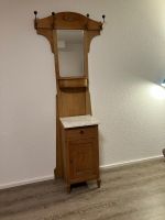 Vintage Garderobe mit Schrank und Marmorplatte