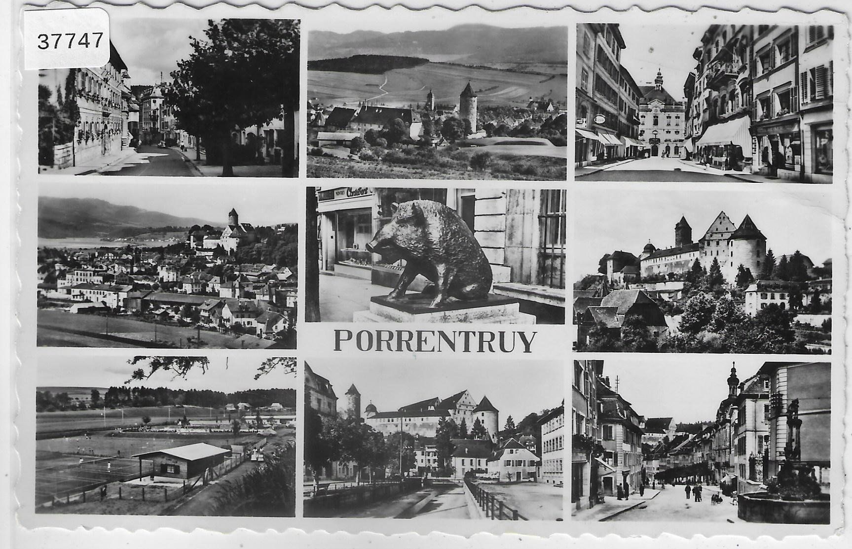 Cartoline postali: Porrentruy - Multiview – Usato da Ettingen venduto da Kartenplanet