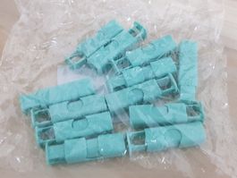 Verschlussclips / Beutelverschlüsse hellblau (12 Stück)