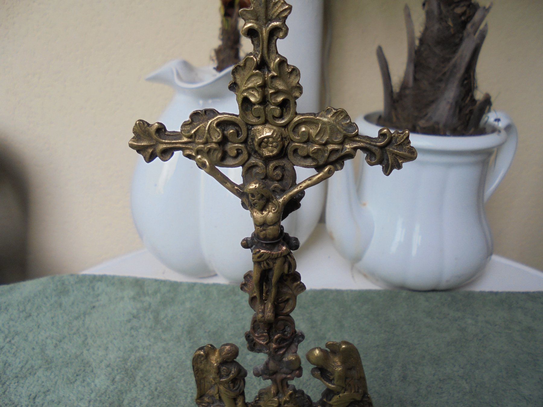 Sculture & Statue: Antikes Bronzekreuz, ca. 1930 – Usato da Camorino venduto da Hunpete 1