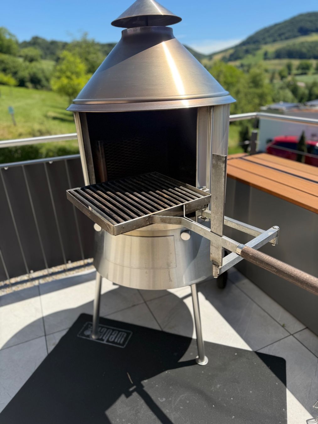 Griglie: Edelstahl‑Grillcheminée, – Usato da Kaisten venduto da Swizzerotto 5