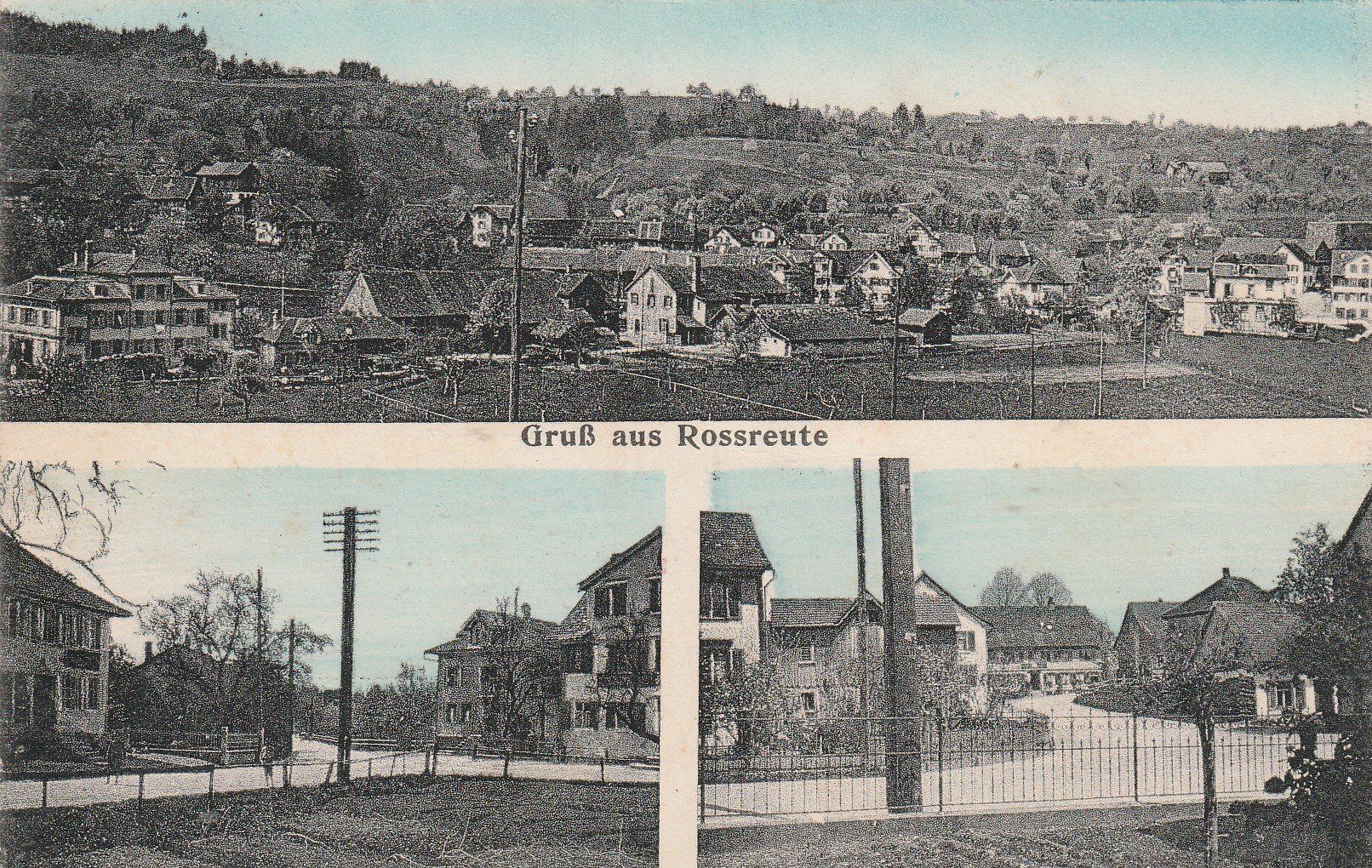 Cartoline postali: Gruss aus Rossreute-1921 – Usato da uttwil venduto da Koehlerfred