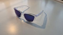 Sonnenbrille Transparent blaue Gläser Neu