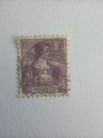 Briefmarke 15 Rappen Helvetia lila gebraucht guter Zustand
