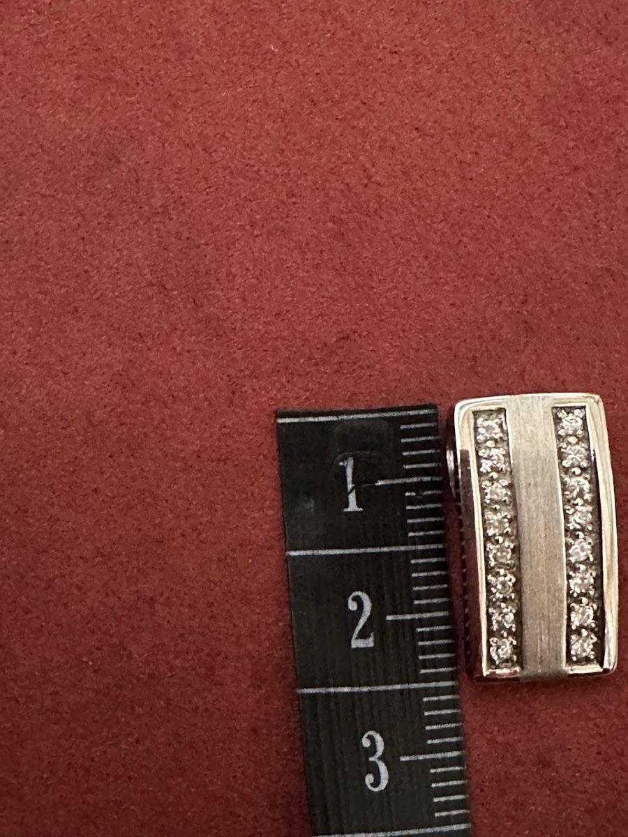 Ciondoli: 925 Silberanhänger 2 cm mit Strass – Usato da Herbriggen venduto da Sehrazade 2