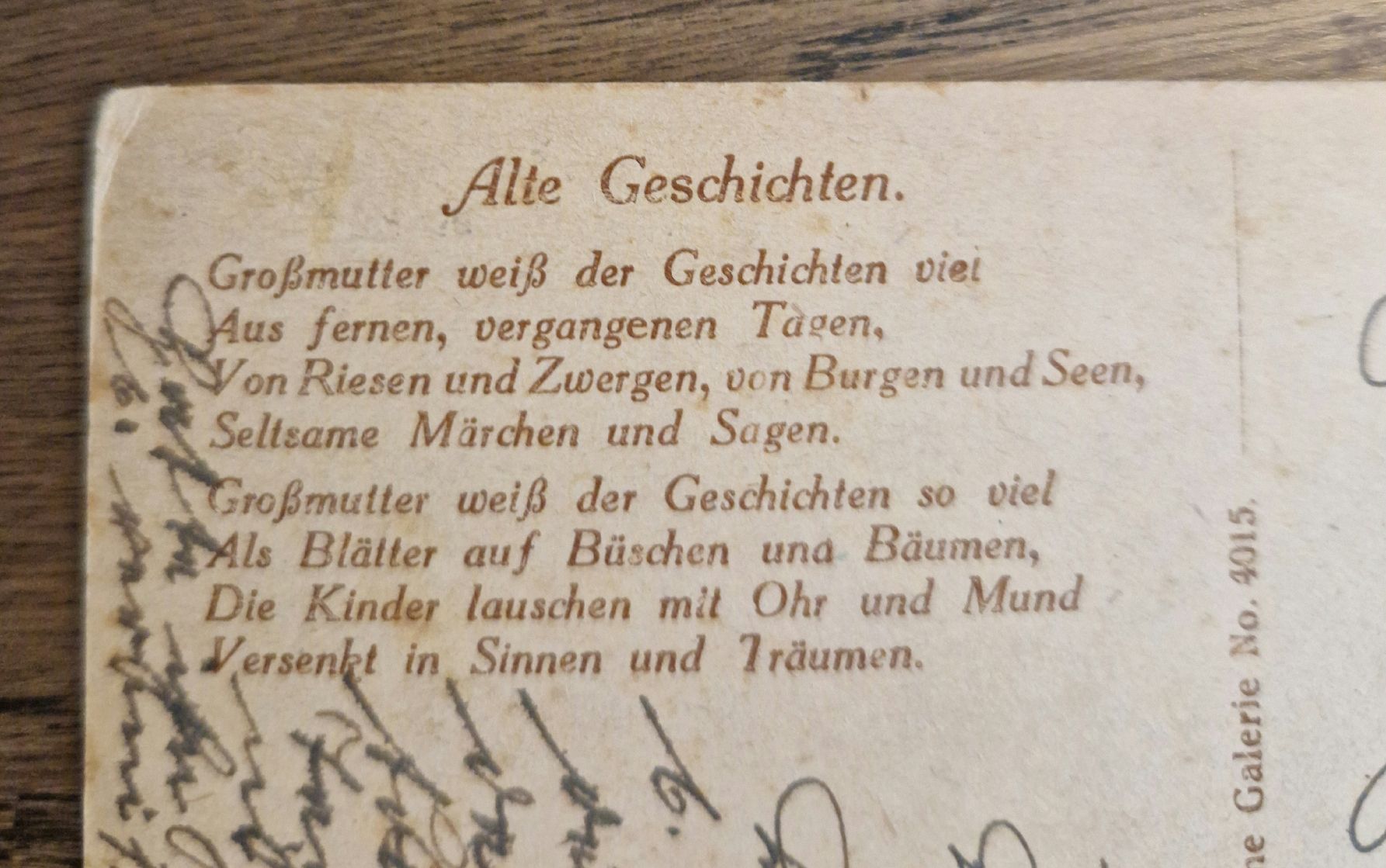 Cartoline postali: Grossmutter erzählt, Kunstkarte 1922 – Usato da Ebikon venduto da Donar50