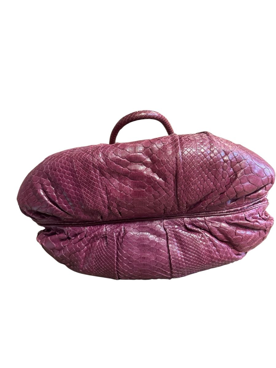 Sacs femmes: Zagliani Python Bag - seltene, purpurrote Handtasche! – D'occasion à Zürich par Finesse54 6
