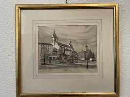 4 Ansichten von Wil SG (3 Lithos, 1 Faksimile-Druck)