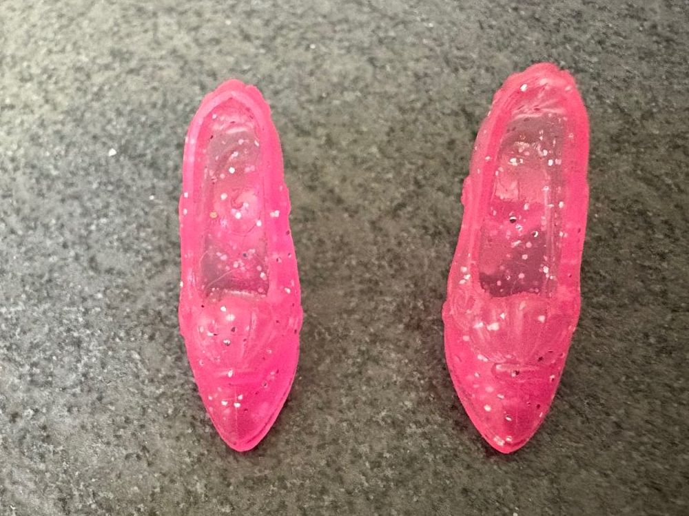 Puppen: Barbie Schuhe Pink mit Glitzer – Gebraucht aus Horgen von Spikystar13 1