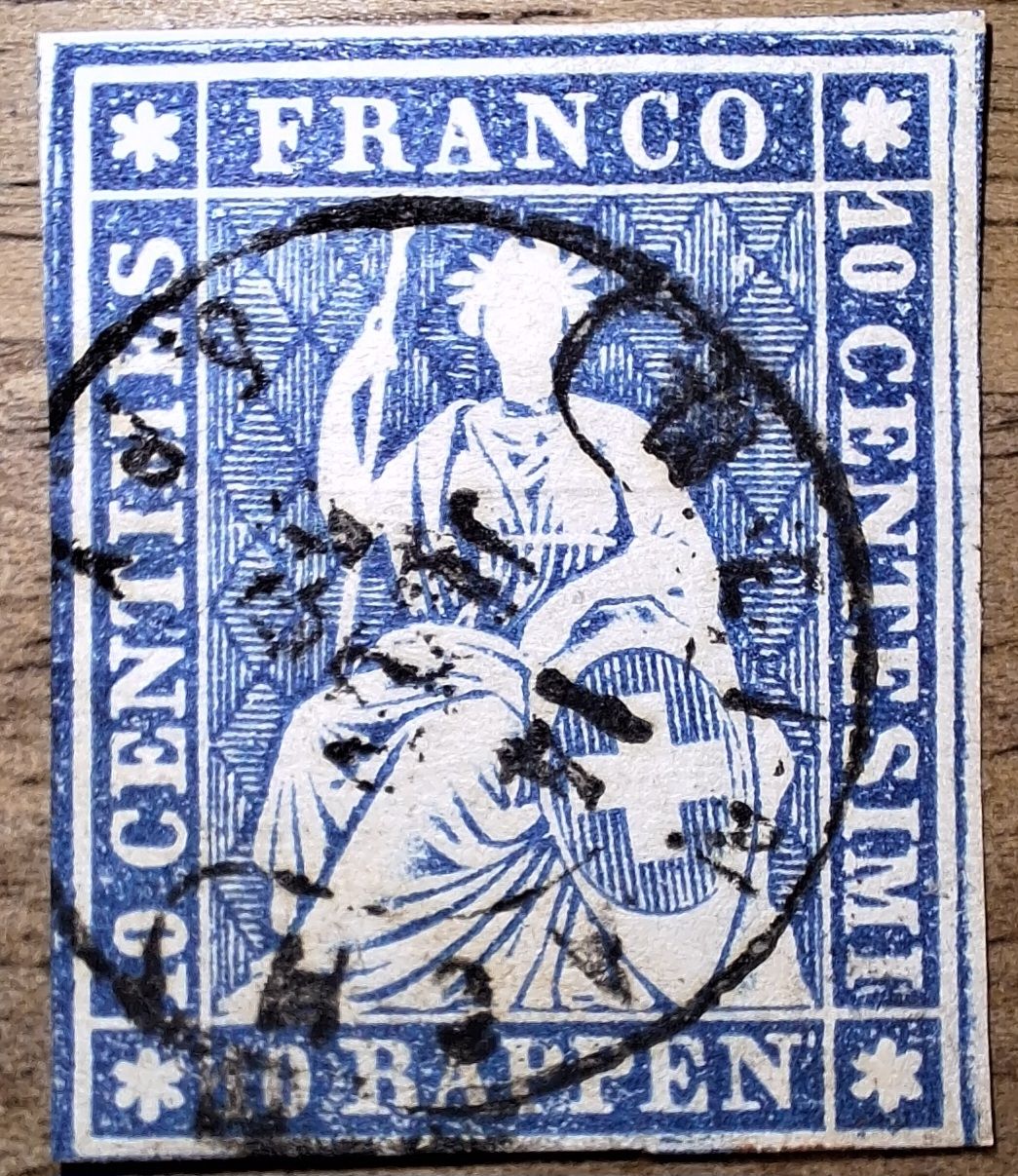 Tutti i francobolli: Strubel 23C  – Usato da Balgach venduto da SIMEON27