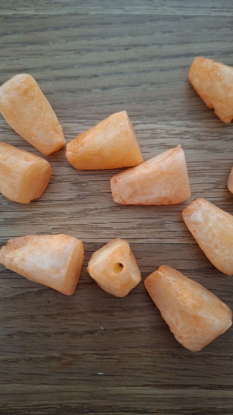Perlen (unechte): 10 Perlen orange, ca. 3cmx2cm – Neu (gemäss Beschreibung) aus Sargans von blauberg 1