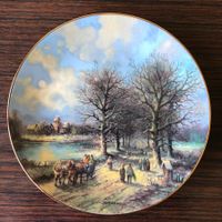 7 Sammelteller: Komplette Serie "Weihnachtl. Landschaften"