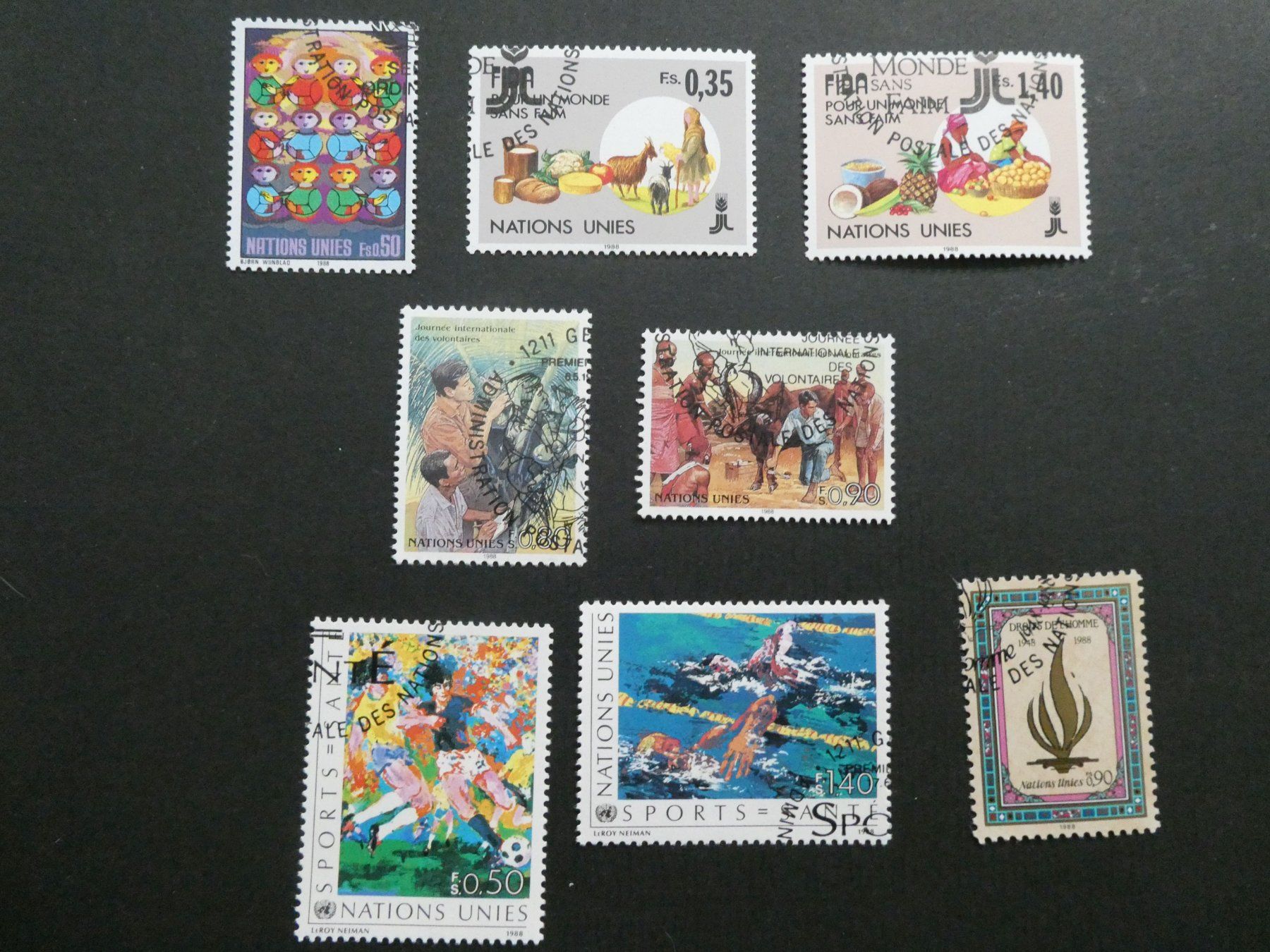 Tutti i francobolli: UNO Genf 1988 ET – Usato da Sissach venduto da eriluz
