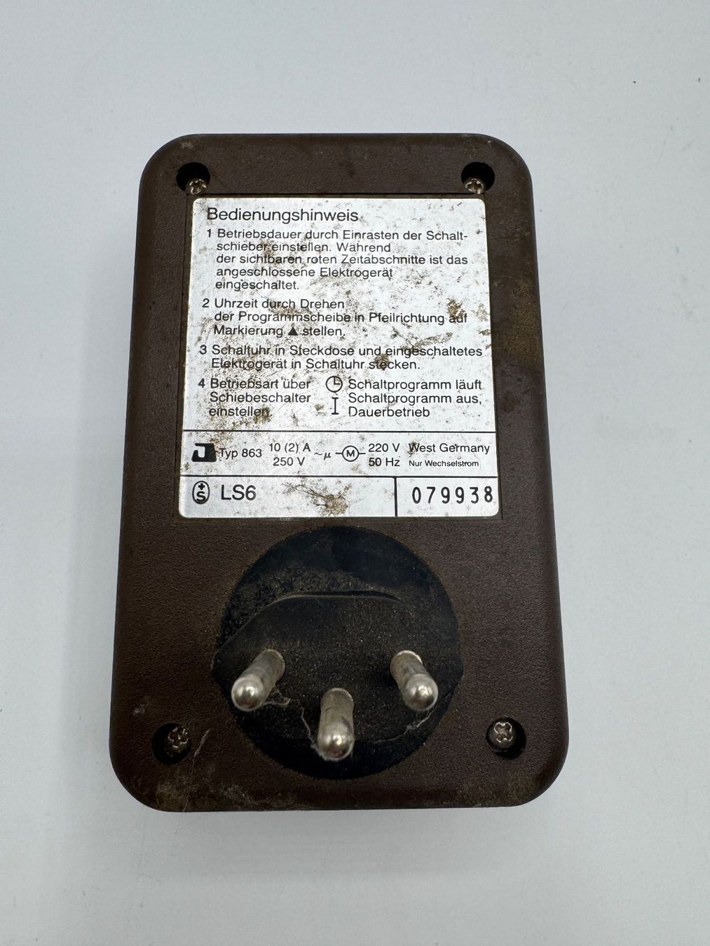 Interrupteurs: Diehl Timer Typ 863 Schaltuhr mit Stecker – D'occasion à Sachseln par BONATI01 2