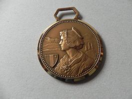 Medaille Frau Tracht Trachtenfest Fest Neuchatel NE ca. 1985