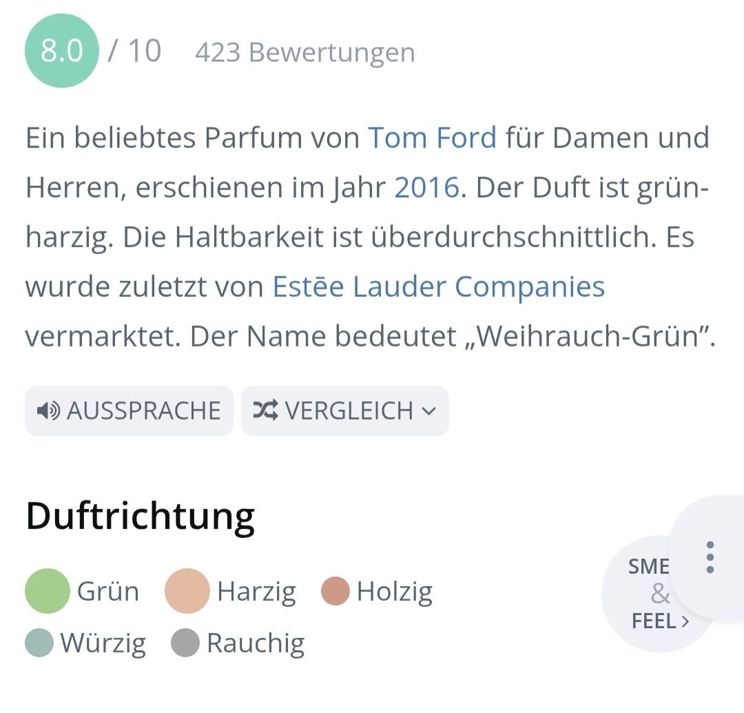 Tom Ford Profumi & Eau de Toilette: 2 ml VERT D'ENCENS TOM FORD ABFÜLLUNG – Nuovo (secondo la descrizione) da St. Gallen venduto da CaliSunshine 3