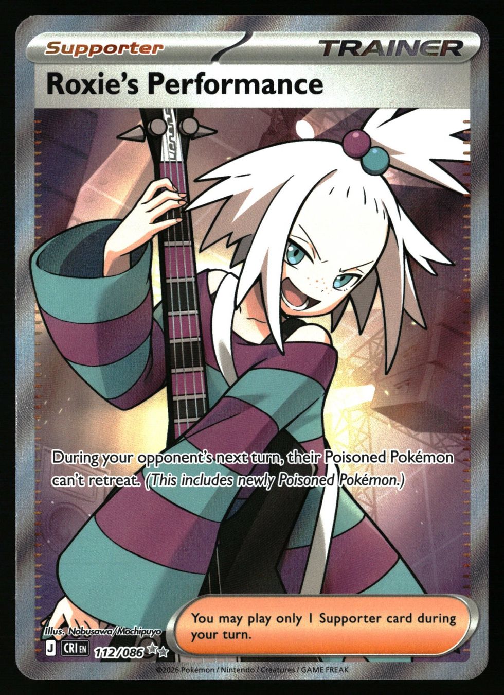 Pokémon Sammelbilder & Trading cards: Roxie's Performance #112 Pokemon Chaos Rising – Gebraucht aus Feuerthalen von Plazatoys