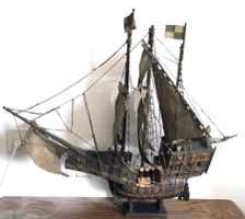 Schiff - Modell - Holz - schwarz - Piratenschiff - gross
