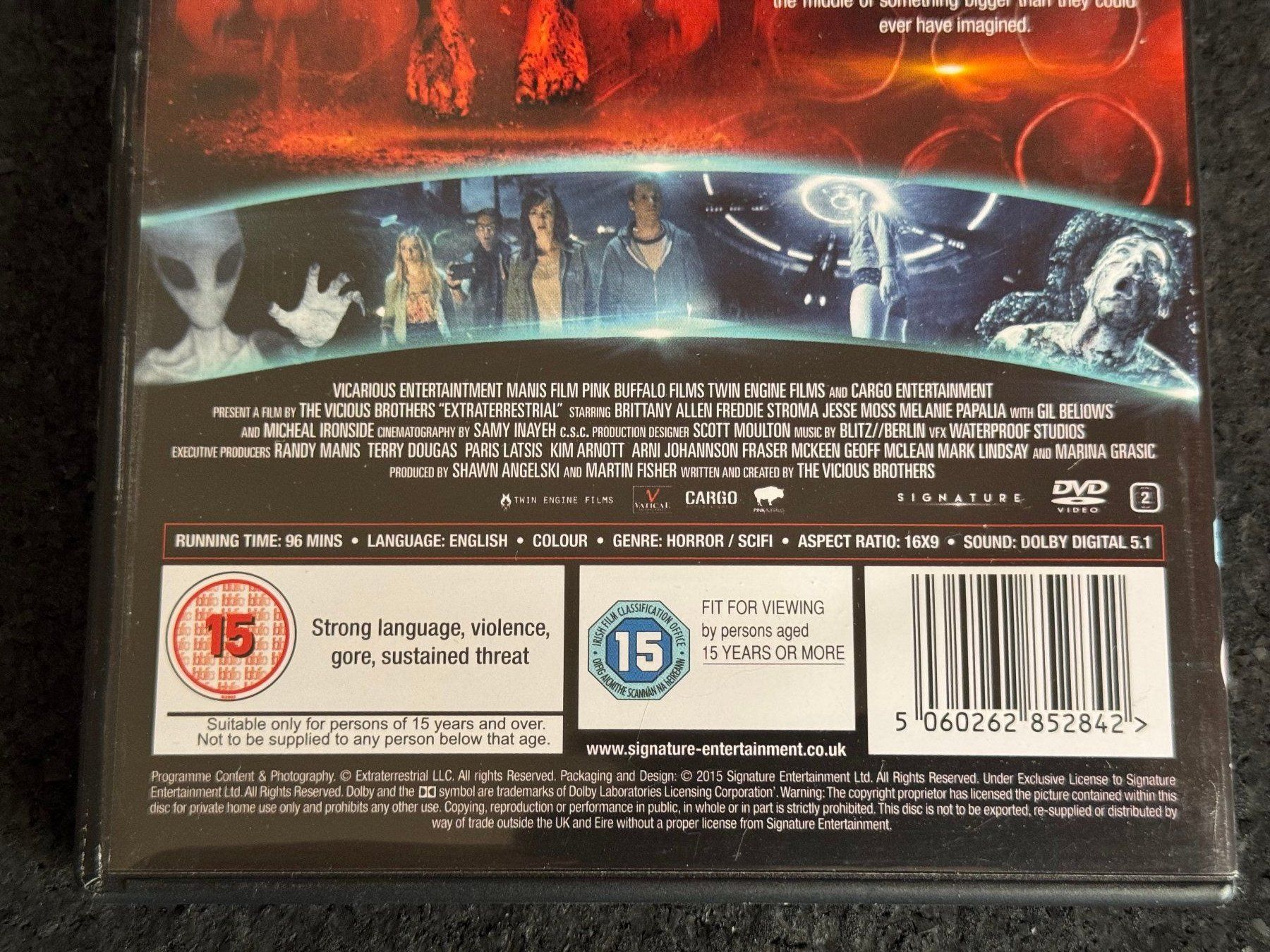 Tutti i DVDs: Extraterrestrial DVD Horror SciFi EN – Usato da Fribourg venduto da tschjoly 3