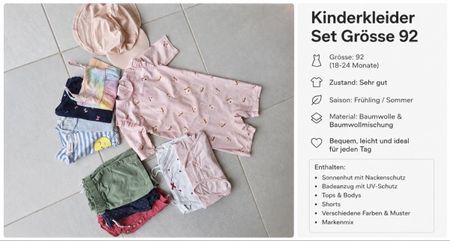 Kinderkleider Set Grösse 92 Sehr gut