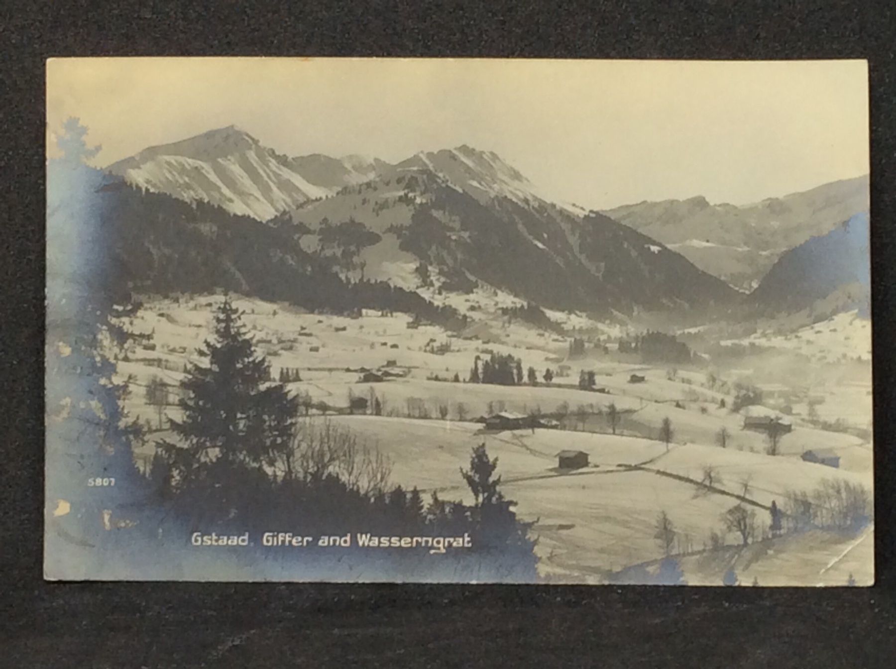 Ansichtskarten: Gstaad, Giffer and Wasserngrat – Gebraucht aus Widnau von Brusi9