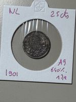 Pays-Bas - 25 cents - 1901 - AG 