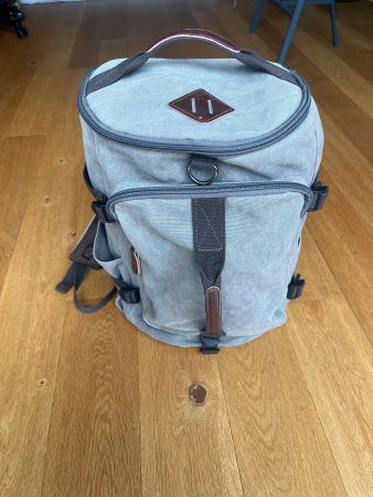 Genialer Vintage Rucksack aus Segeltuch