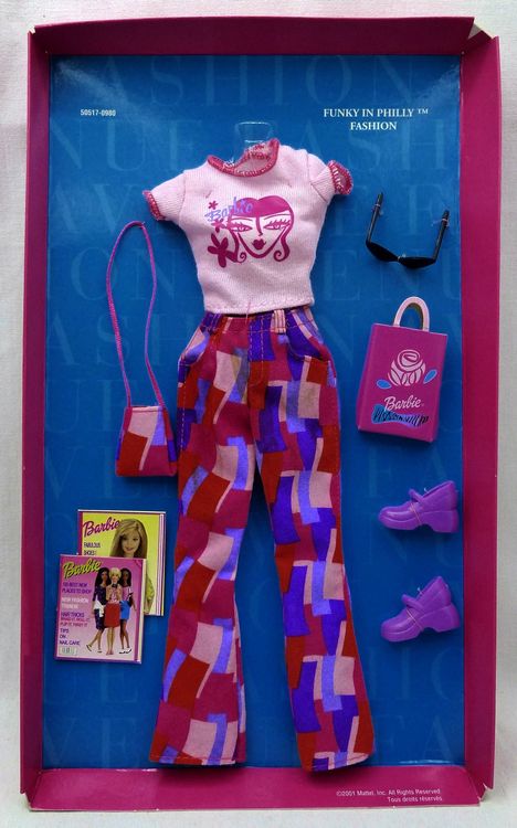 BARBIE FASHION AVENUE #50517 OUTFIT FUNKY IN PHILLY 2001 (Neu (gemäss ...