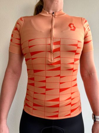 SCOTT Damen Radtrikot/Jersey-Grösse S-Orange/Rot-Top Zustand