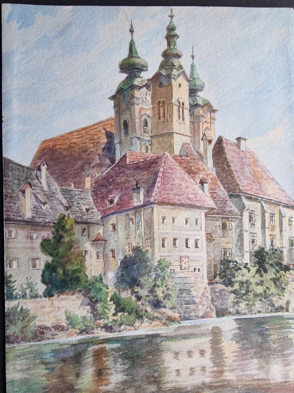 Dipinti: Aquarell monogrammiert Grösse 31x23cm – Usato da Gersau venduto da grafik-kunst