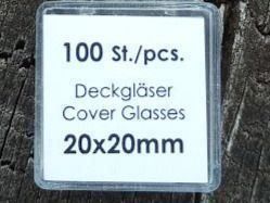 Bicchieri: Deckgläser 1 x 100 Stück 20 x 20 mm – Nuovo e nell'imballaggio originale da Islikon venduto da Damira