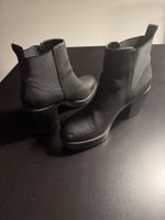 Schwarze Winterstiefeletten, Echtleder, Gr. 39, Top Zustand!