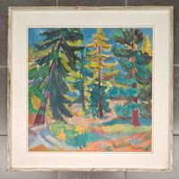 Iselin Christoph, Basel: Wald, Bäume, Tannen, Lärchen, Föhre