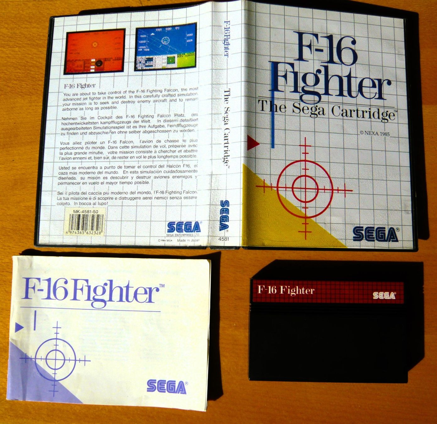Sega Giochi: SEGA Master System : F-16, CIB – Usato da Onex venduto da Jaguar1986 1