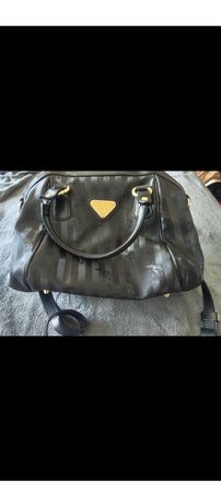 Handtasche Mollerus schwarz mit Schulterriemen guter Zustand