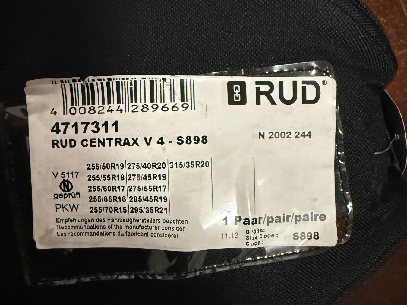 Rud Catene da neve: Rud Schneeketten – Nuovo e nell'imballaggio originale da Reinach BL venduto da gwg69 2
