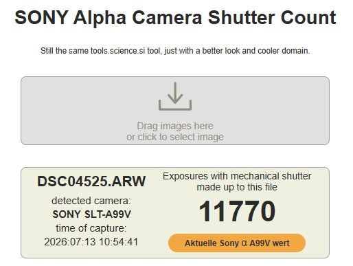 Sony Fotocamera: Sony Alpha 99 inkl. Minolta 50mm f/1.7. Shutter < 12'000 – Usato da Unterseen venduto da domhad 4