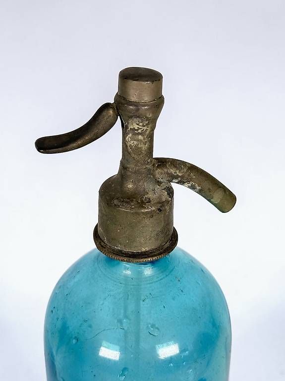Bottiglie: Antike Sodaflasche blau Senn & Schäublin Basel – Usato da Böckten venduto da SELL-4U 2