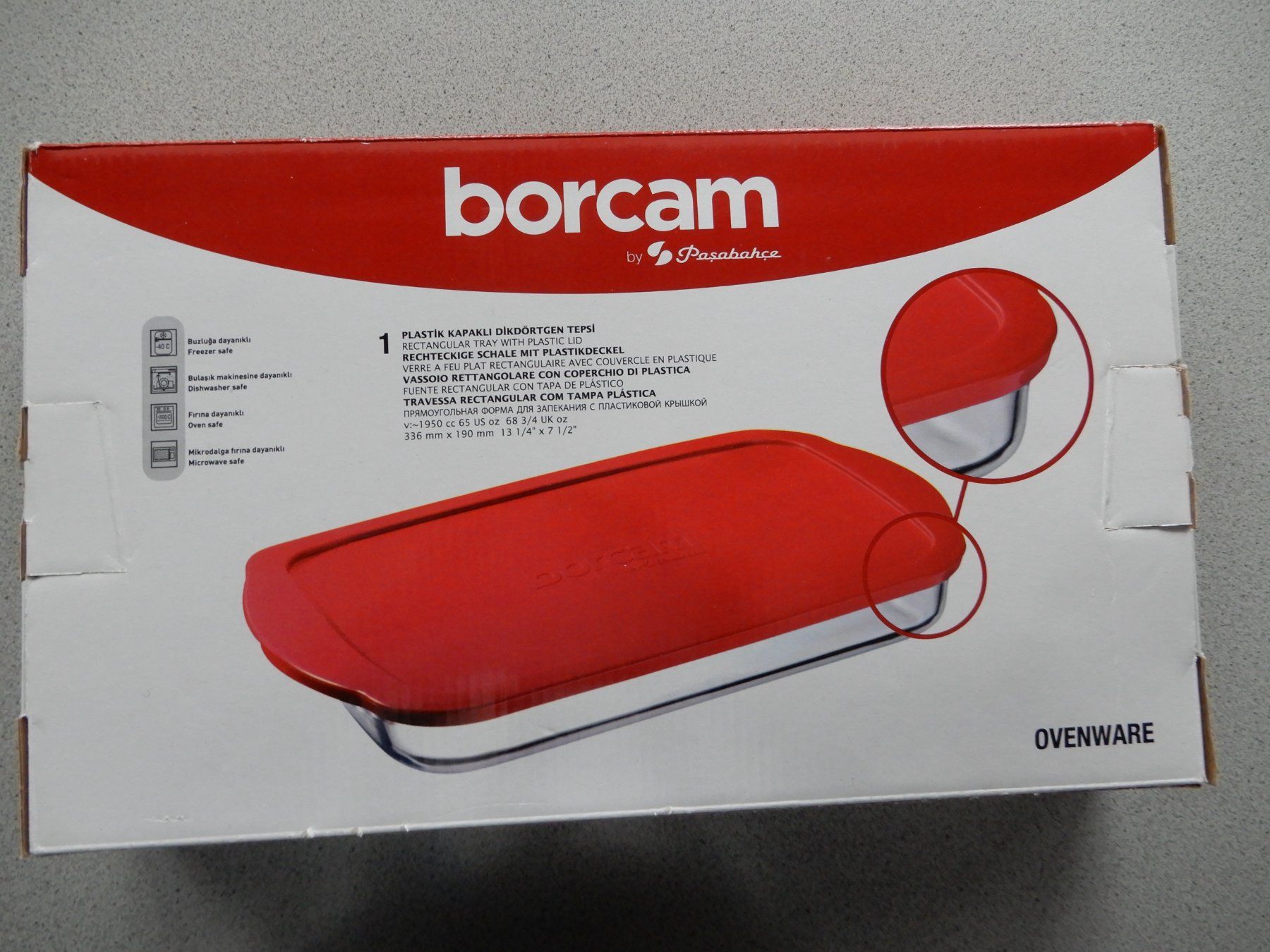 Teglie da forno: borcam, rechteckige Auflaufform mit Deckel – Nuovo (secondo la descrizione) da Burgdorf venduto da Liss