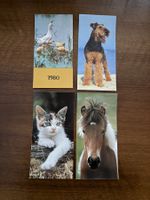 4 Tierpostkarten vom Tierschutz gebraucht guter Zustand