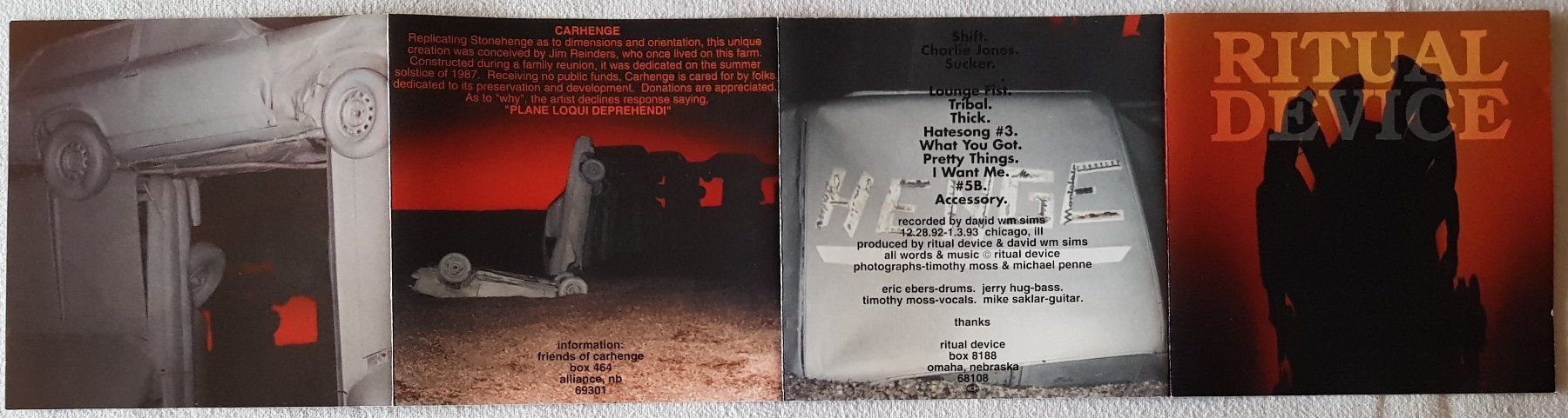CD: Ritual Device – Henge - CD - 1993 - US First Press – Usato da Uster venduto da Zardodel 5